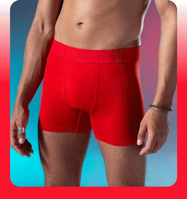 Slideshow of SuperFit boxer briefs and Ready for Everything Crew Socks