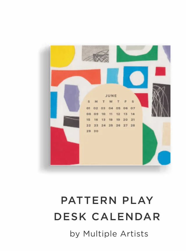 Pattern Play Desk Calendar