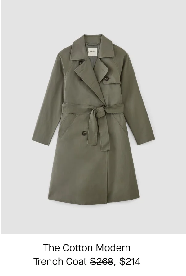 [image]The Cotton Modern Trench Coat