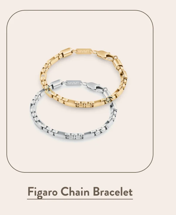 Figaro Box Chain Bracelet