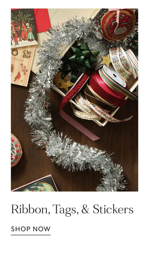 Ribbon, Tags, & Stickers | SHOP NOW