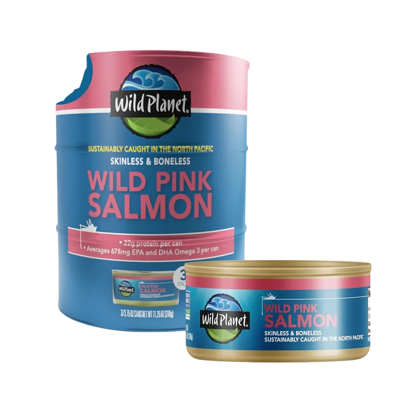 Image of Wild Planet Skinless and Boneless Wild Pink Salmon (3 CT)