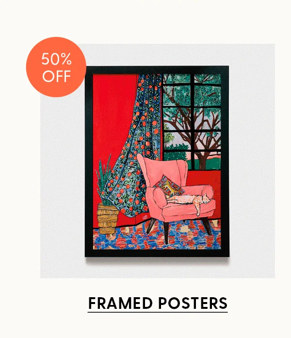 50% Off | Shop Framed Posters