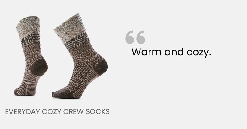 Everyday Cozy Popcorn Cable Crew Socks