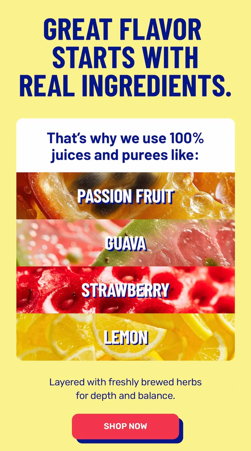 Start with real ingredients