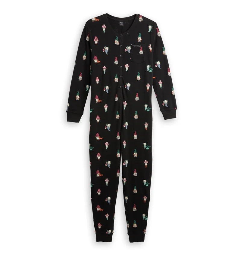 Image of Organic Cotton Waffle Onesie - Gnomies