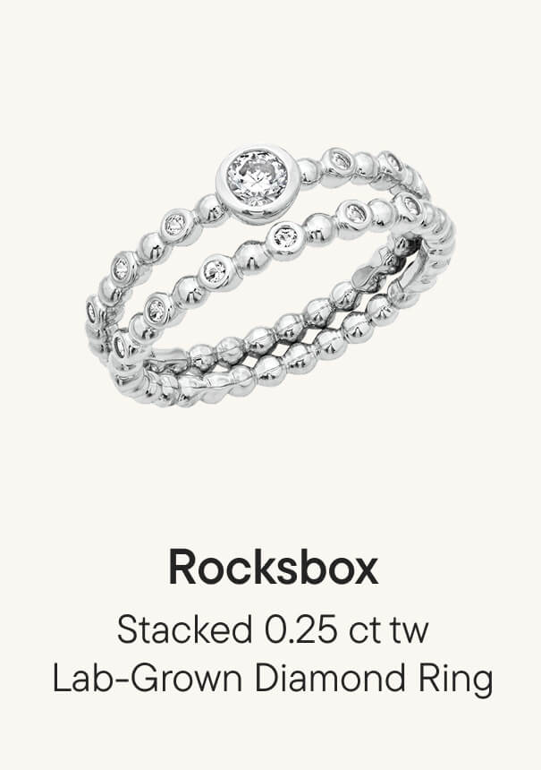 Stacked 0.25 ct tw Lab-Grown Diamond Ring