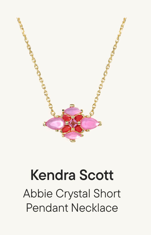 Abbie Crystal Short Pendant Necklace