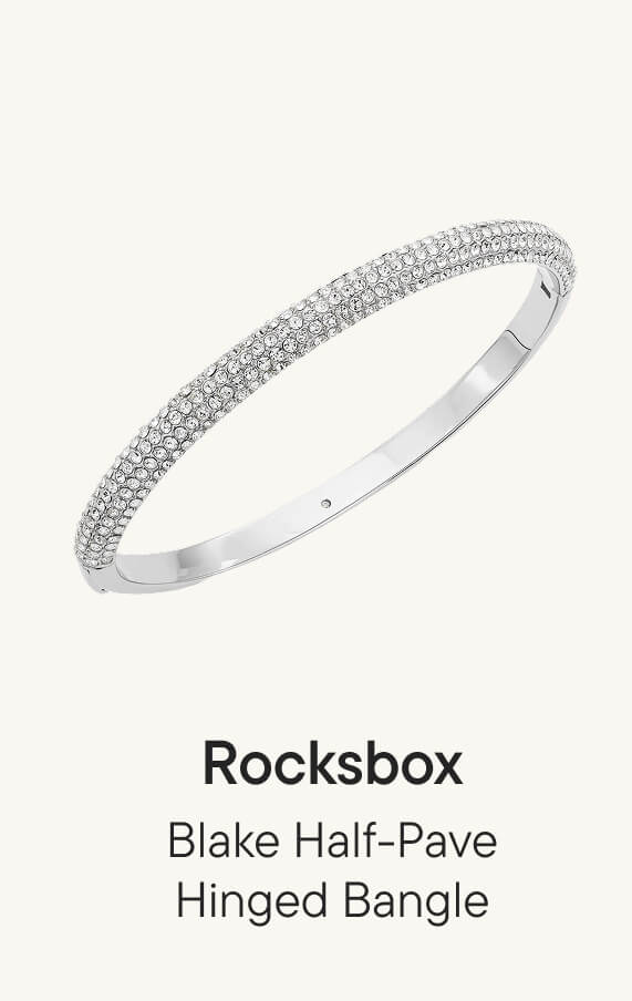 Blake Half-Pave Hinged Bangle