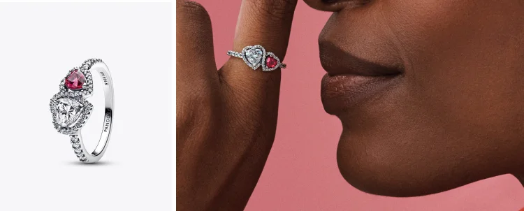 Halo Hearts Ring