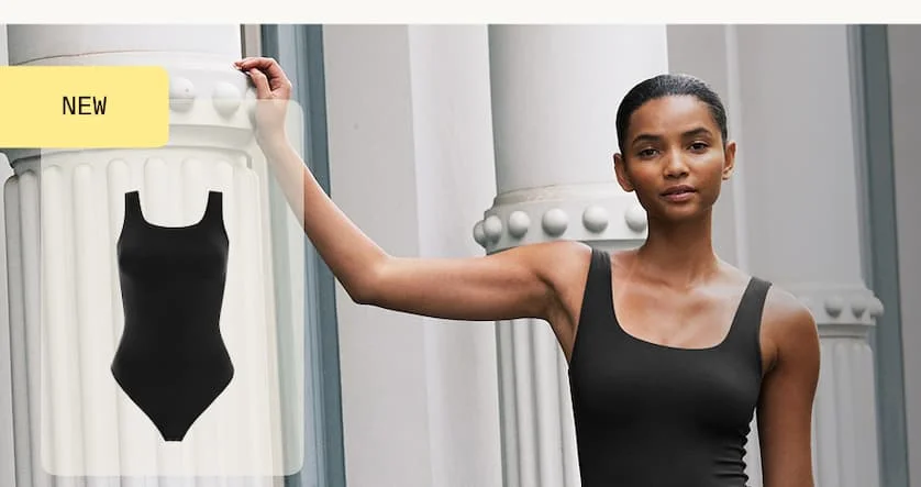 Base Tank Bodysuit in Black