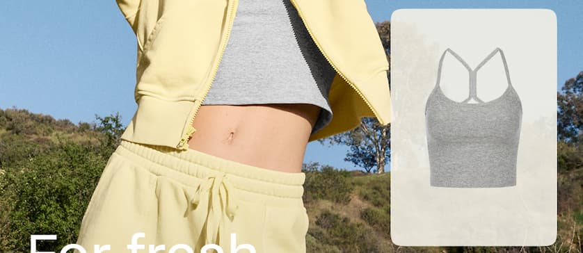 Spacedye Slim Racerback Cropped Tank in Silver Mist