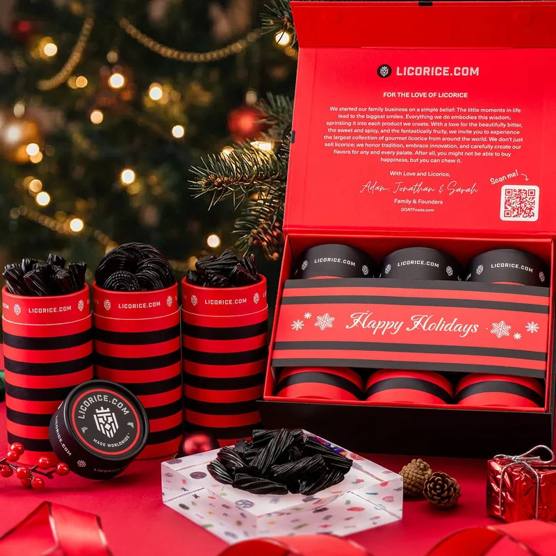 Image of Black Licorice Lover Holiday Gift Box + SweetArt™ Candy Dish