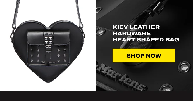 Kiev Leather Hardware Heart Shaped Bag