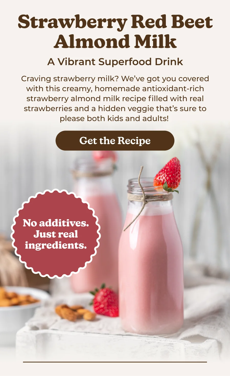 Strawberry Red Beet Almond Milk Recipe
