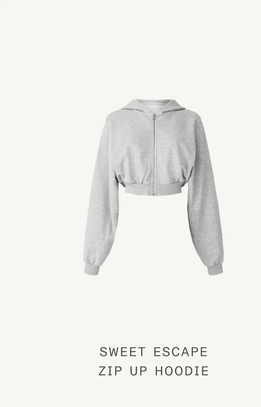 SWEET ESCAPE ZIP UP HOODIE
