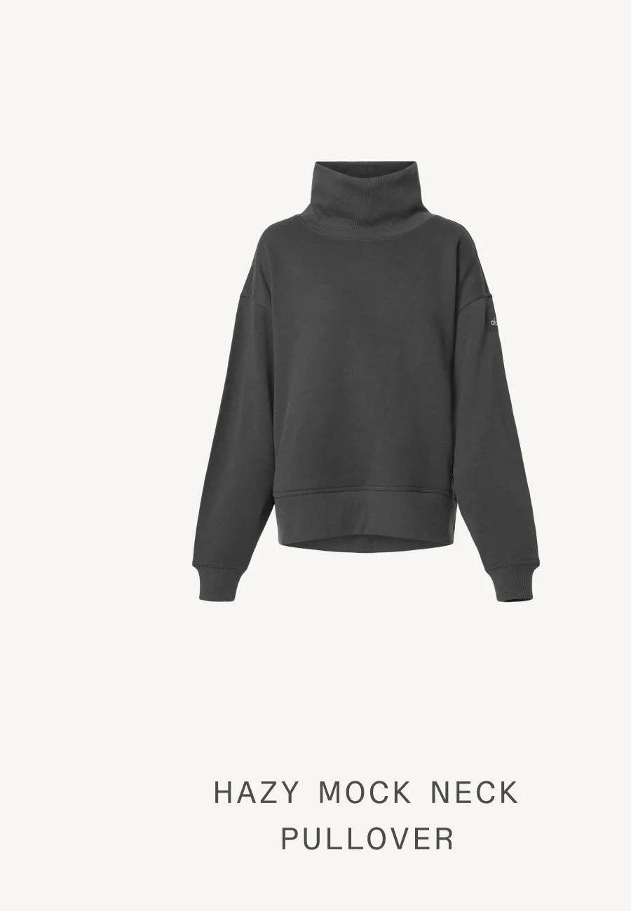 HAZY MOCK NECK PULLOVER