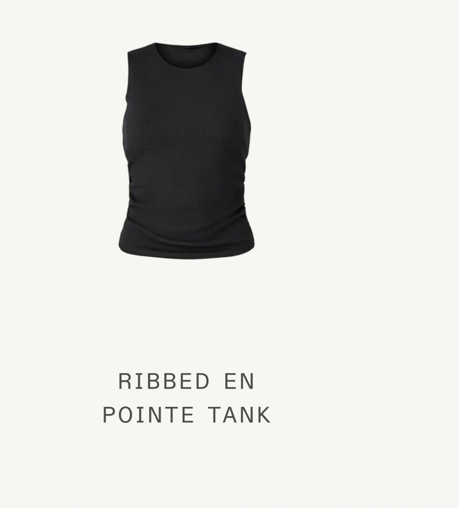 RIBBED EN POINTE TANK
