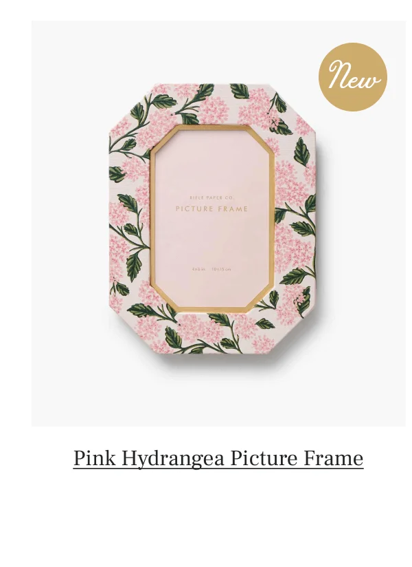 New | Pink Hydrangea Picture Frame