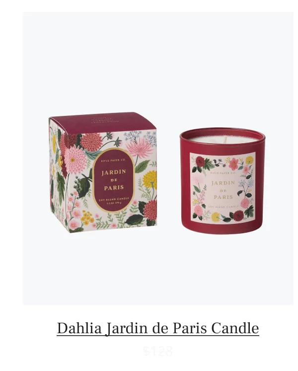 Dahlia Jardin de Paris Candle