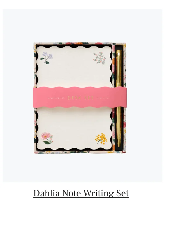 Dahlia Note Writing Set
