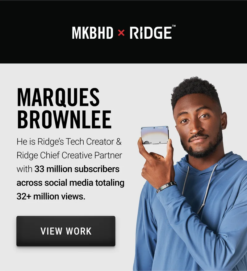 MKBHD x Ridge: View Work