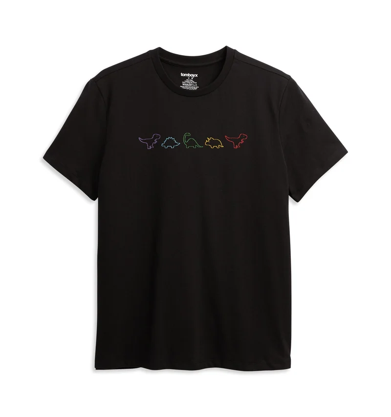 Image of SS Anywhere Tee - Rainbow DinoByte