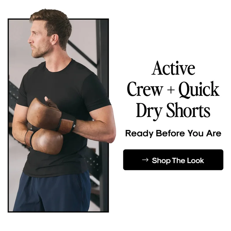 Active Crew + Quick Dry Shorts