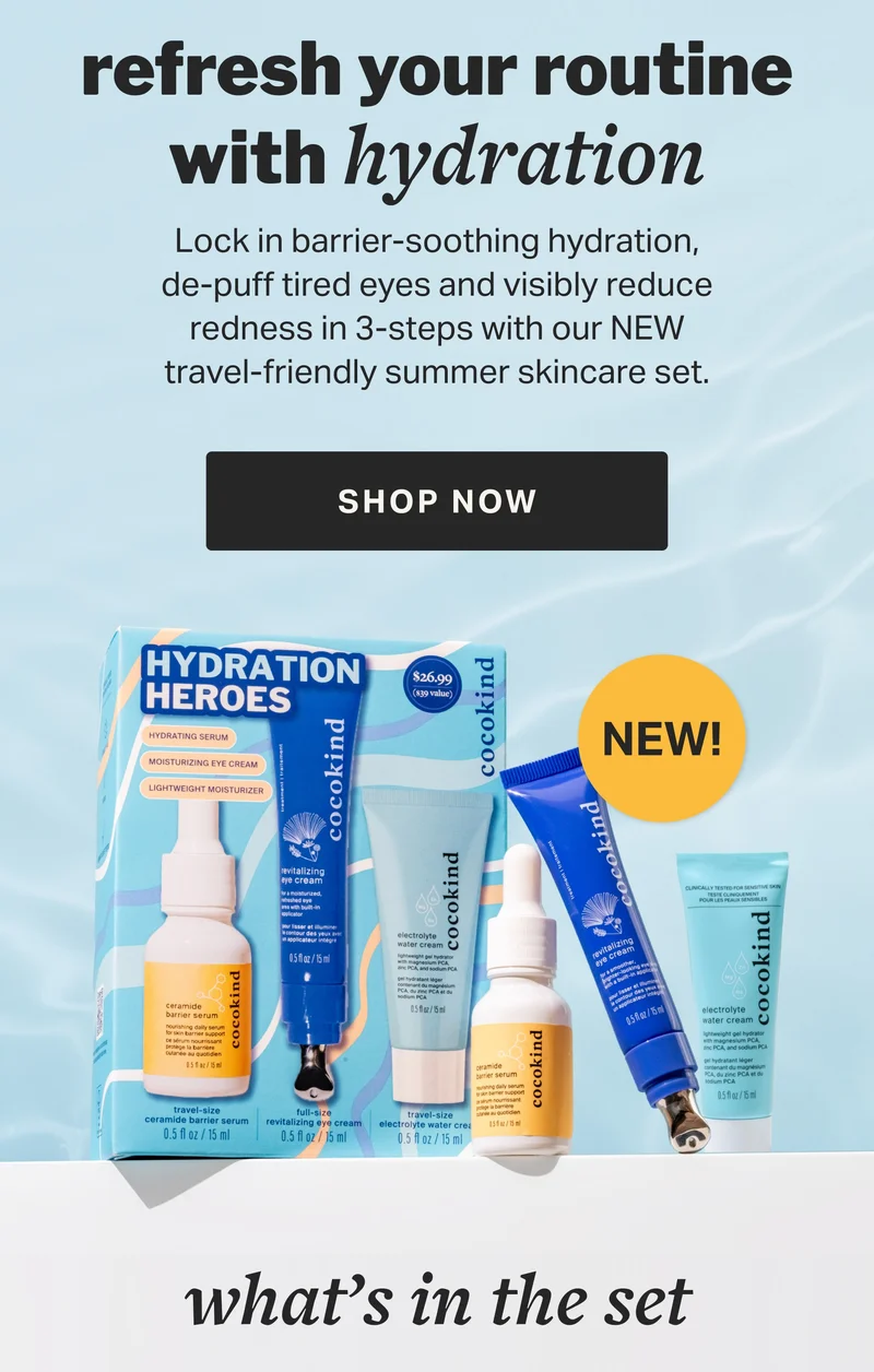 refresh your routine with hydration