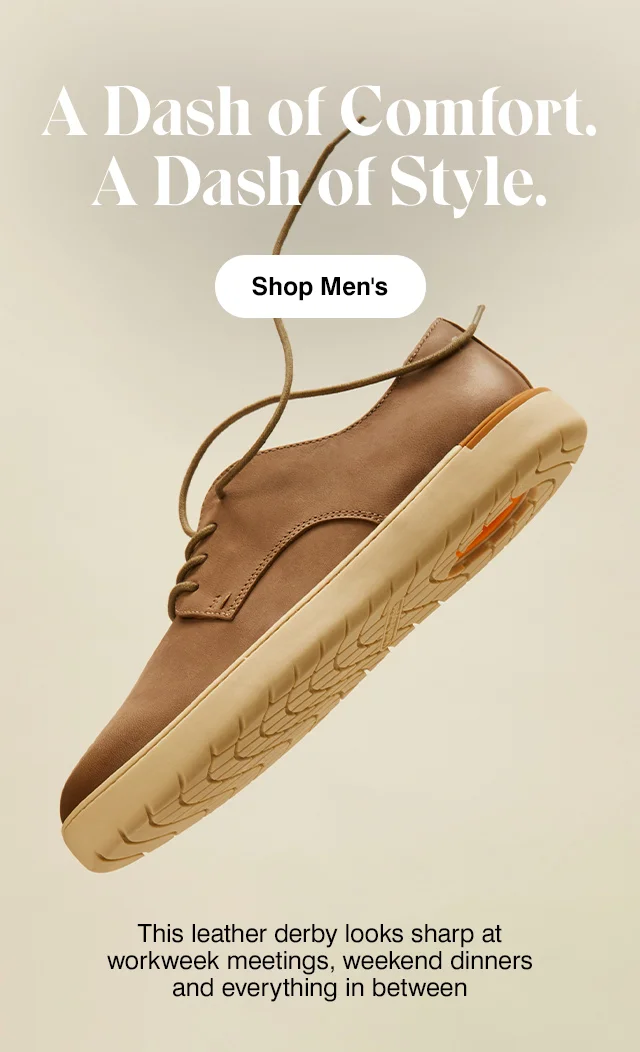 Smooth leather Dash Derby in Fossil Taupe. Shop the Style.