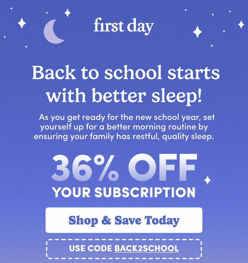Back to school starts with better sleep