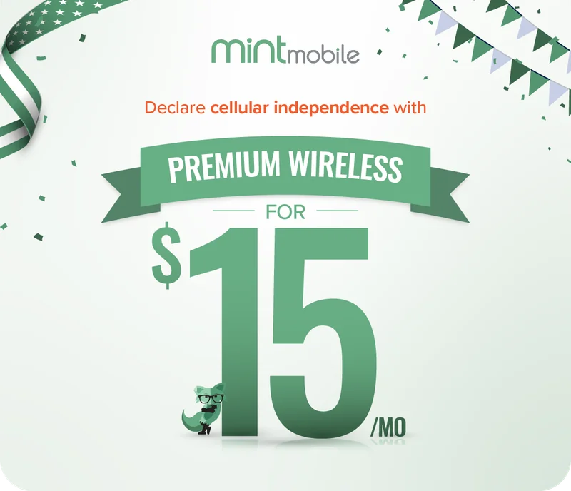 Declare cellular independence with Premium Wireless for $15/mo