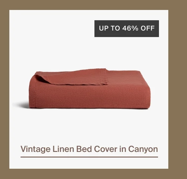 Shop Vintage Linen Bed Cover