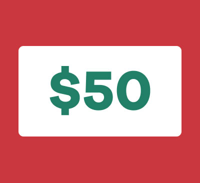 $50 Gift Card