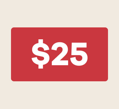$25 Gift Card