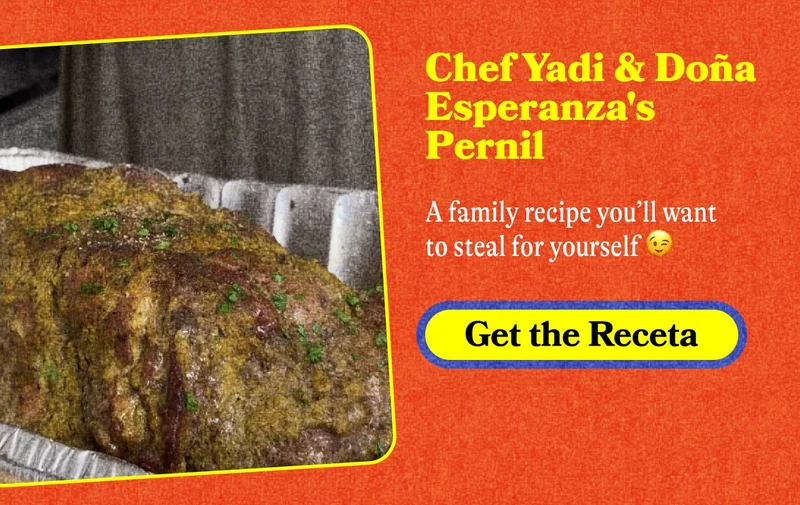 Chef Yadi & Doña Esperanza's Pernil A family recipe you’ll want to steal for yourself 😉 GET THE RECETA
