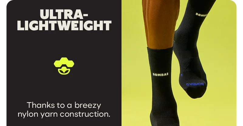 ULTRA-LIGHTWEIGHT. Thanks to a breezy nylon yarn construction.