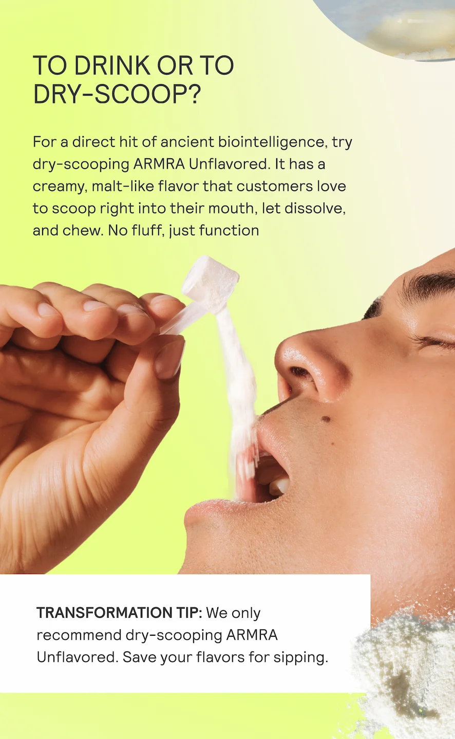 TODRINKORTO DRY-SCOOP?