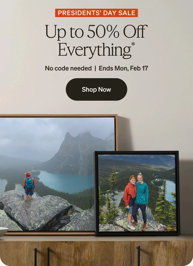 Presidents' day sale: Take up to 50% off everything!
