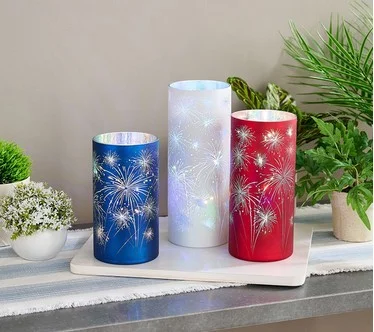 Set of 3 Celebration Hurricanes by Valerie