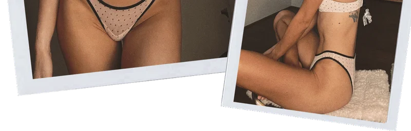 Lift Up Bra & Fine Mesh Bikini in Prose