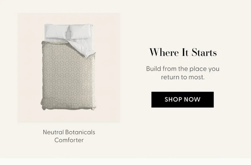 Neutral Botanicals Comforter