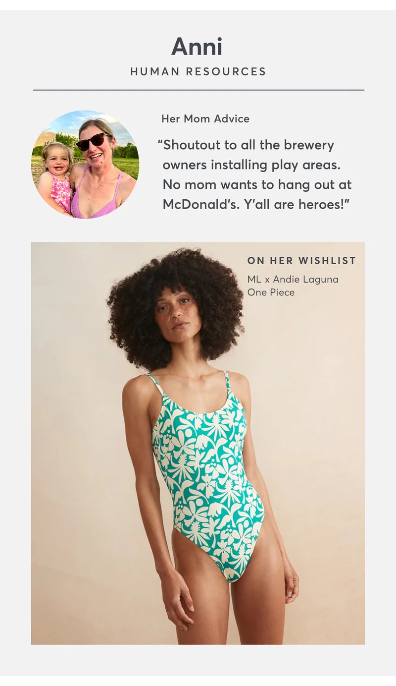 On her wishlist... Laguna One Piece!