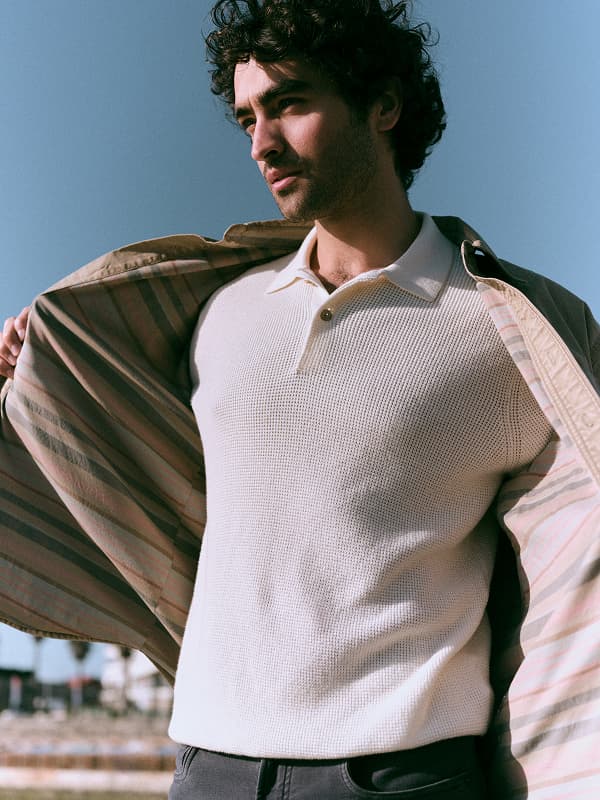 Men's Sunwashed Sweater Polo