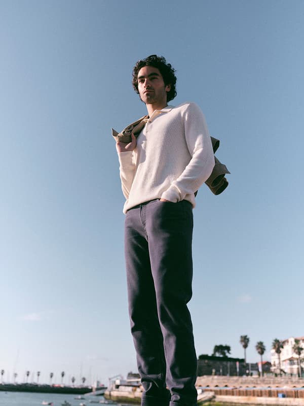 Men's Sunwashed Sweater Polo