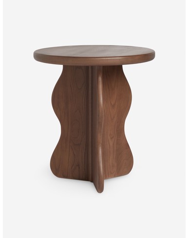 Telle Round Side Table by Aimee Song - Dark Brown
