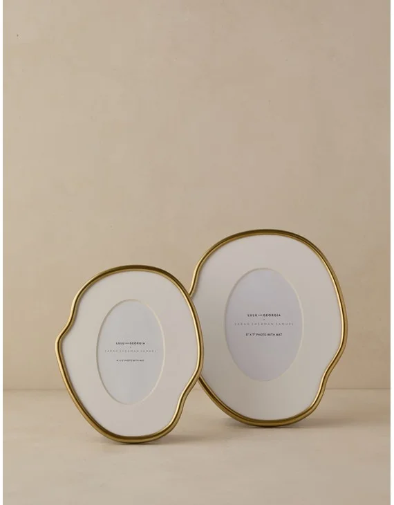 Puddle Picture Frame by Sarah Sherman Samuel - Gold / 4" x 6"