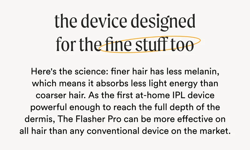 the device designed for the fine stuff too