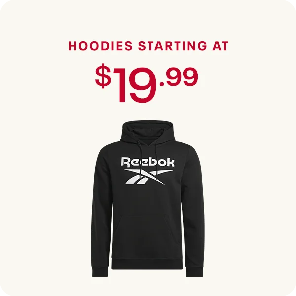 "HOODIES STARTING AT $19.99 "