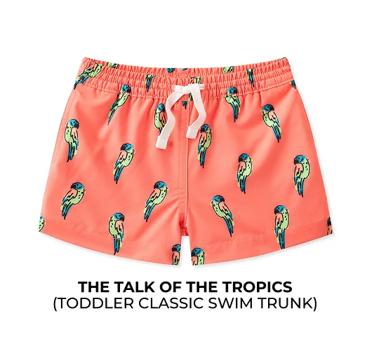 Toddler Classic Swim Trunk: The Talk Of The Tropics